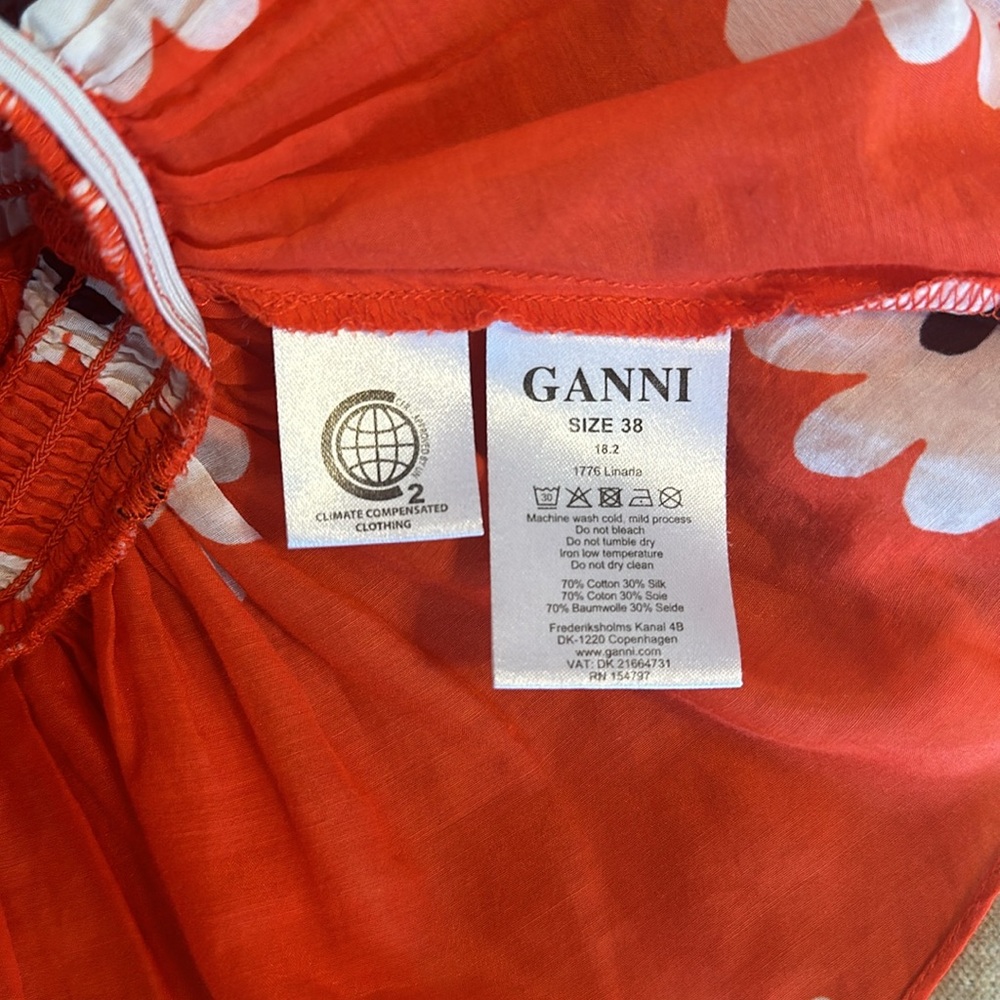 Ganni Red Top - Picture 5 of 5